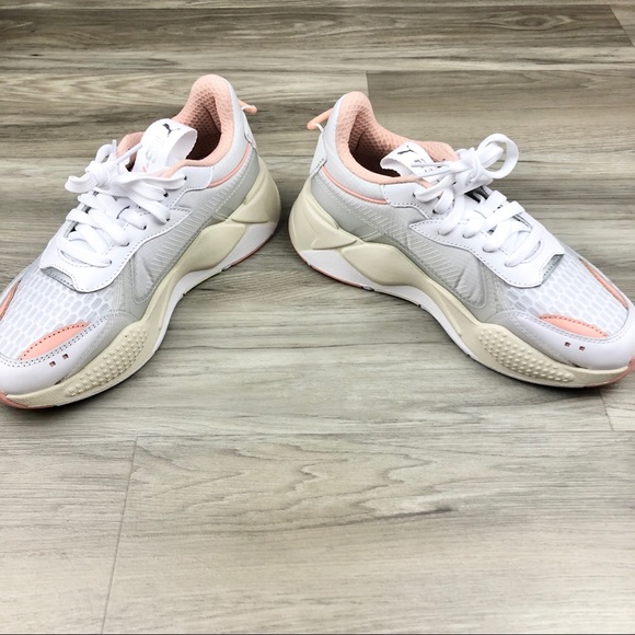 Puma RSX Tech Peach White Running System Sneakers - Picture 6 of 11